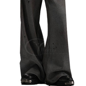 Sun Faded Distressed <b>Flare</b> <b>Sweatpants</b> Men’s Vintage Streetwear Jogger Pants <b>Wholesale</b> Washed <b>Flare</b> Sweat Pants Sun - Product Image 4