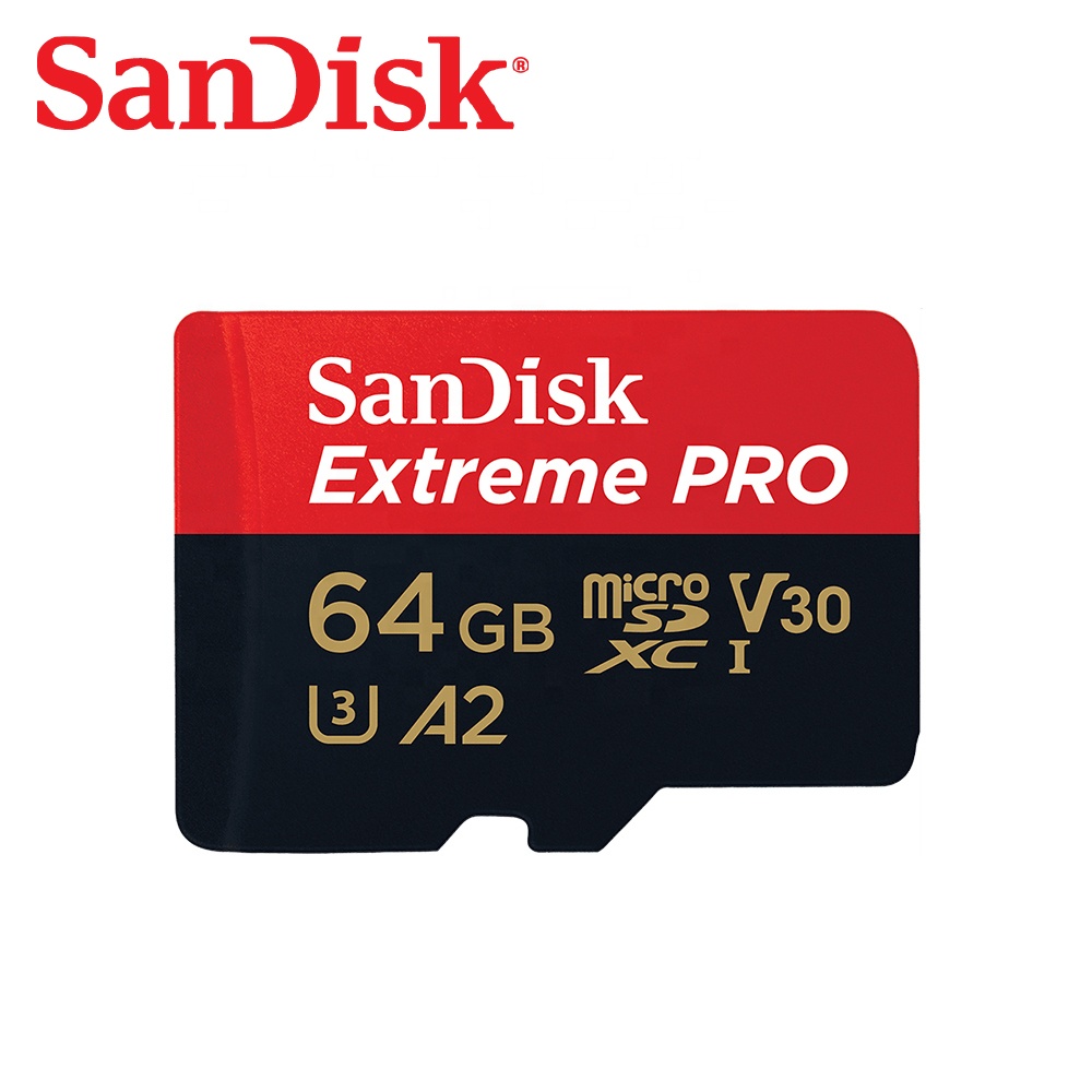 Двойной Флеш-накопитель SanDisk Extreme Pro Micro SD карты с адаптером SD UHS-I A1 U3 V30 C10 карты флэш-памяти 64gb