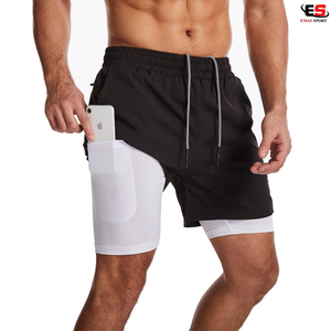 Vente en gros de shorts de gymnastique solides et écologiques pour hommes avec poche de haute qualité pour un usage quotidien - Product Image 2