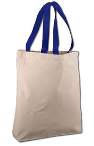 Shemax 2023 Top Quality Hot Selling Custom Wholesale 100% Cotton <b>Canvas</b> Tote Bags with Color Handles - Product Image 6