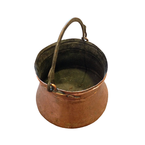 Panier de rangement pour charbon au design magnifique en cuivre et en laiton, seau à charbon pour les outils et accessoires de foyer - Product Image 2