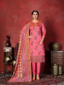 Banarasi-traje Salwar para mujer, ropa con diseño de Banarasi Dupatta, diseño de diseñador indio, vestido Chudidar Salwar, conjunto de mujer RoyalExport - Product Image 2