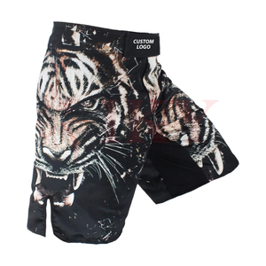 Pantalones cortos MMA logotipo personalizado alta calidad diseño personalizado pantalones cortos MMA cómodo poliéster sublimación hombres Muay Thai Karate boxeo adulto - Product Image 1