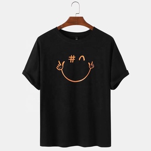 เสื้อยืดคอกลมแขนสั้นพิมพ์ลายการ์ตูนผ้าฝ้ายออร์แกนิคคุณภาพสูงดีไซน์ใหม่ปี 2022 สวมใส่สบายทรงหลวมระบายอากาศได้ดีสำหรับผู้ชาย - Product Image 3