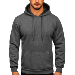 Échantillon gratuit OEM Ensemble pull-over à capuche à manches longues pour hommes 50% coton 50% polyester Imprimé en 3D Vêtements surdimensionnés noirs vente en gros - Product Image 2