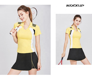 ชุดเทนนิสผ้าแห้งเร็วสำหรับผู้หญิง,ชุดเทนนิสแบบชิ้นเดียวออกแบบได้ตามต้องการเทนนิส - Product Image 5