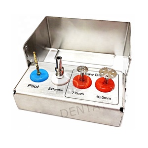 Kit de Discos de Sierra para Implantes Dentales con Broca y Extensor, Herramientas de Odontología - Product Image 1