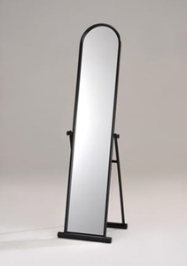 Espejo Decorativo Moderno con Ruedas Orbit GOB-899, Espejo de Pie con Base Rodante de Vidrio, Venta al Por Mayor - Product Image 2