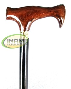 Bastón de madera de diseño hecho a mano para caminar, bastón de madera con mango de madera - Product Image 4