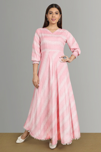 Beautiful Handmade Ikat Print Dress with Unique Patterns - Product Image 3
