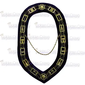 Ordre maçonnique des colliers de chaîne de l'étoile orientale | Colliers de chaîne OES | Fournisseur de colliers de chaîne d'officier maçonnique