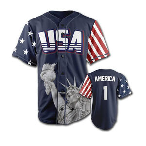 Uniformes de Baseball à rayures pour jeunes hommes, maillot de Baseball cousu personnalisé, chemises brodées sublimées XXL Kawasaki unisexe OEM - Product Image 2