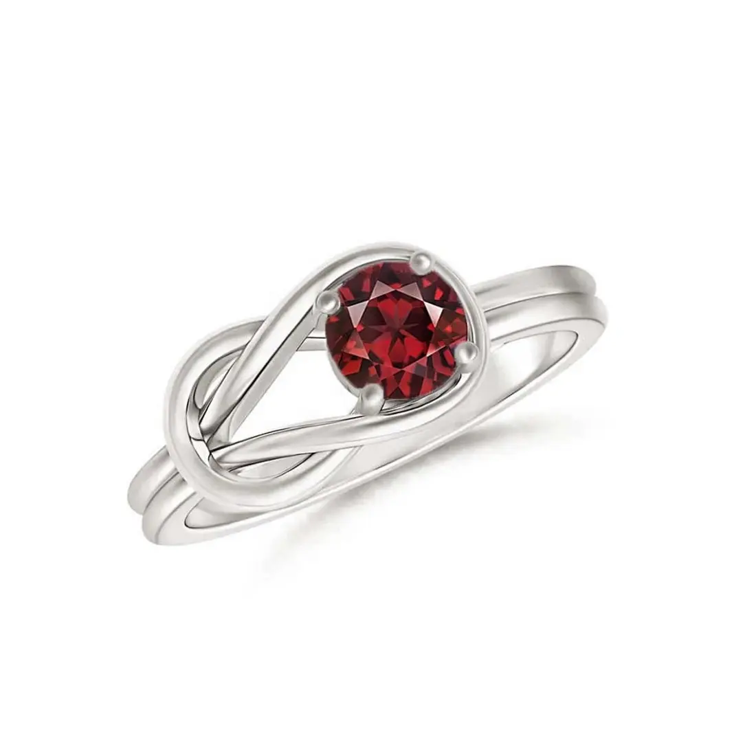 Bonito 925 sterling Silver Red Garnet Promessa Anéis Atacadista Fabricante a Preço de Fábrica a partir de Semi Jóias de Pedras Preciosas