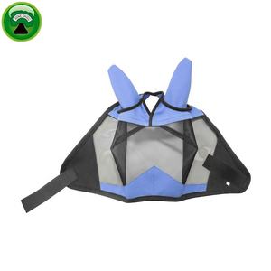 Masque anti-mouches en maille PVC orange anti-UV avec oreilles, best-seller - Product Image 1