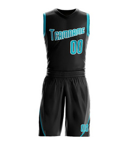 Ensemble de maillots de basket-ball personnalisés de haute qualité, livraison rapide, respirant, antibactérien, 100% polyester, impression numérique, uniforme, taille plus - Product Image 5