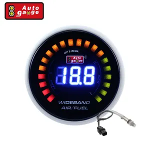 52Mm Hitam Wajah Listrik Digital Afr Digital Wideband Gauge untuk Mobil Auto Mobil