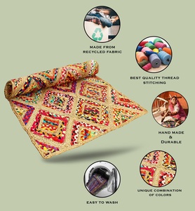 Tapis en Jute fait à la main de qualité Standard pour la maison et le bureau, tapis de sol disponible au prix de gros - Product Image 4