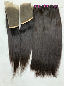 Prix de gros d'usine paquet de cheveux humains indiens bruts, 100% extensions de cheveux humains, vendeurs de cheveux bruts vague naturelle cheveux indiens vierges - Product Image 4