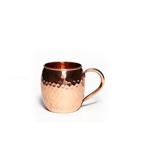 Tasse en cuivre poli et taille personnalisée et prix bon marché avec produit fait main et taille moyenne - Product Image 1