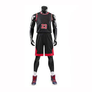 Vente en gros de costumes en polyester avec logo personnalisé Vêtements de sport pour hommes Maillot de sport imprimé en maille personnalisé Ensemble de maillots de basket-ball Bsci pour l'entraînement - Product Image 5