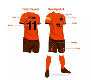 OEM Service Manufacture Soccer Uniform Club Team Uniforms Sets Customization Printed Logo Designs For Men - Product Image 1