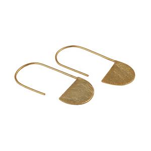Mejor Oferta, Pendientes Geométricos Chapados en Oro, Acabado Mate, Regalo para Bodas y Fiestas, Joyería al por Mayor - Product Image 2