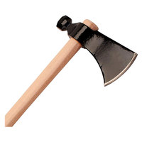 Tête de hache en acier de Damas en gros avec manche en bois, hachette tactique de camping en plein air pour couper pour la survie