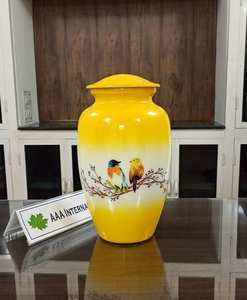 Urna de Metal funeraria para adultos, urna de cremación humana antigua de latón, de fabricante fiable - Product Image 2