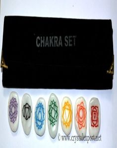 Get Best Value of White Agate <b>Chakra</b> Colour Unshape <b>Set</b> With Pouch : White Agate <b>Chakra</b> Colour Unshape <b>Set</b> With Pouch for Sale - Product Image 1