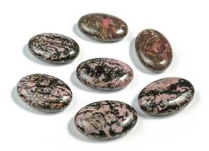 Pierre de palmier ovale en Rhodonite, pierre de palmier ovale, en cristal, Rhodonite pour cadeaux, Agate, livraison gratuite - Product Image 4
