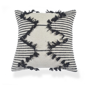 Algodón Tejido Hogar Decorativo Rayas-Decorativo Hecho A Mano Ecológico Sostenible Bordado Sin Azo 50x50 Cm Interior - Product Image 3