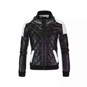 High Quality Men's Winter Puffer Jacket with Hood Quilted Leather Material Plus Size Zipper Closure Cotton Filling - Product Image 3