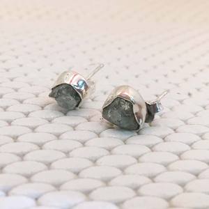 925 <b>Sterling</b> <b>Silver</b> Aquamarine Earrings Trendy Indian Fashion Women's <b>Studs</b> Wedding Jewelry for Anniversary Party Gift - Product Image 4