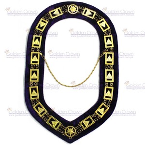 สร้อยคอชุบทองคำขาว 33 องศา ของสมาคมฟรีเมสัน |   มงกุฎทอง GC-2359 สำหรับผู้ใหญ่ทุกเพศ - Product Image 1