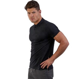Muscle Fit เสื้อยืดปั่นด้ายสำหรับผู้ชาย,เสื้อออกกำลังกายยิมปั่นด้ายเนื้อผ้าฝ้ายผสมโพลีเอสเตอร์คุณภาพดีชุดกีฬา OEM - Product Image 6