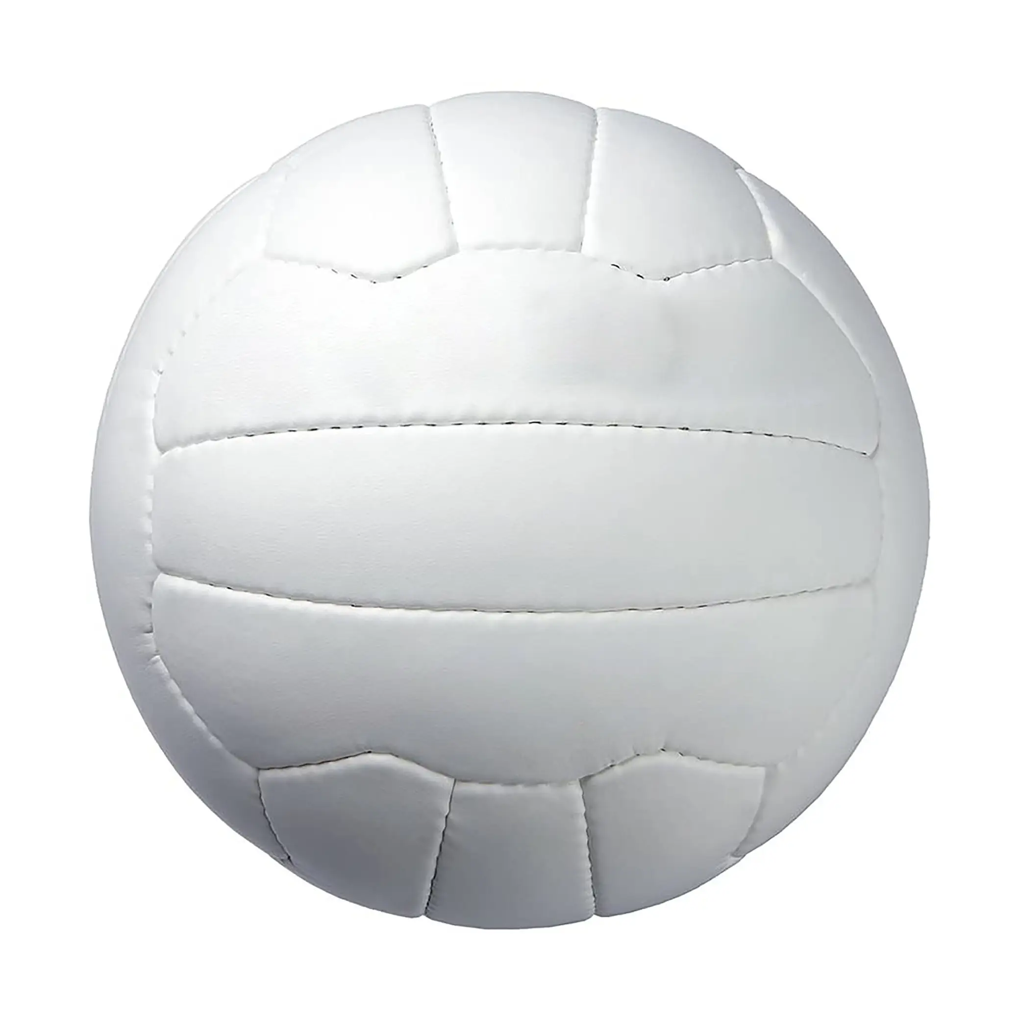 Beyaz renk yüksek kalite 100% hakiki deri yüksek kalite toptan futbol topu standart boyut özel futbol spor topu