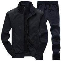 Conjunto Deportivo de Cáñamo Negro |   Ropa Deportiva de Invierno Ecológica de Spandex/Algodón para Hombre |   Envío Directo de Conjuntos Deportivos de Moda - Product Image 3