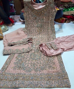 2019 femmes grande taille jolie indienne/pakistanaise Shalwar Kameez robe de soirée de mariage - Product Image 4