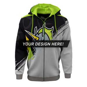 Sudadera con Capucha Personalizada, Impresión Digital, Felpa Transpirable, Ecológica, con Cierre, Spandex/Poliéster, Talla y Color de Logotipo Personalizables - Product Image 1