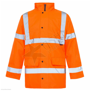 เสื้อแจ็กเก็ตรักษาความปลอดภัยสะท้อนแสงสะท้อนแสงมองเห็นได้สูงทนทานงานก่อสร้างและรักษาความปลอดภัย - Product Image 5