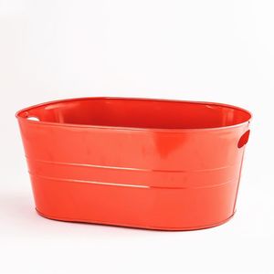 Macetas galvanizadas de Metal en forma de cubo, decoración de jardín con diseño antiguo - Product Image 3