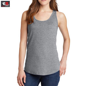 Camiseta de gimnasio sin mangas informal con estilo OEM del fabricante, camiseta lisa orgánica para mujer, camisetas sin mangas de encaje para ejercicio de Yoga, camisetas populares Plus - Product Image 4