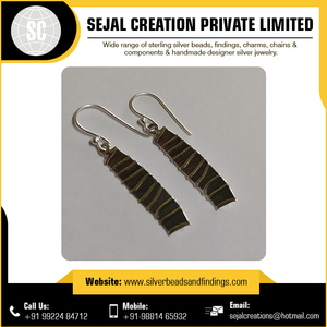 Contemporary Tribal 925 Sterling Silver <b>Earrings</b> Custom Size with CZ Bulk Quantity Jewelry Findings - Product Image 6