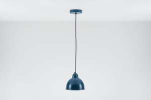 Lámpara Colgante Industrial de Metal Azul Marino, Redonda, para Techo, para Sala de Estar, Uso Interior, Diseño Duradero - Product Image 2