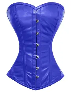 custom made waist training corsets steel bone over leather corset