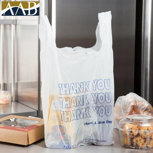 Bolsa de embalaje de camisetas de plástico HDPE termosellado con logotipo personalizado, bolsita de plástico con fuelle de Vietnam para camisetas de supermercado - Product Image 3