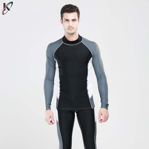 Men's Quick Dry Long Sleeve Rash Guard <b>Swim</b> <b>Shirt</b> with UV Protection - Product Image 6