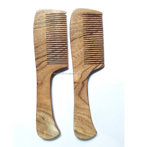 Mango de peine de madera de venta al por mayor caliente peine de madera para el pelo y la barba - Product Image 1
