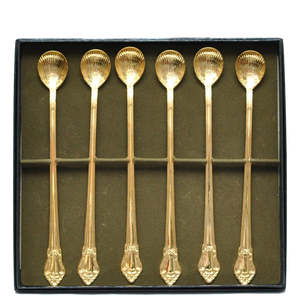 Cuillère en laiton pour le café, cuillère à thé avec design de poignée papillon, pièce et 2 cuillères en laiton doré différentes à bas prix - Product Image 5