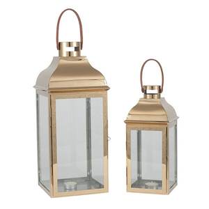 Polished Metal and Glass Candle <b>Lantern</b> Modern Metal and Glass Candle <b>Lantern</b> Luxury for Home Party Decoration - Product Image 1
